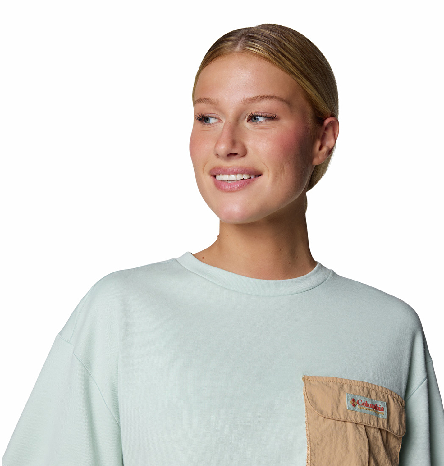 Cove Beach Cropped Pocket Kadın Kısa Kollu Teknik Üst