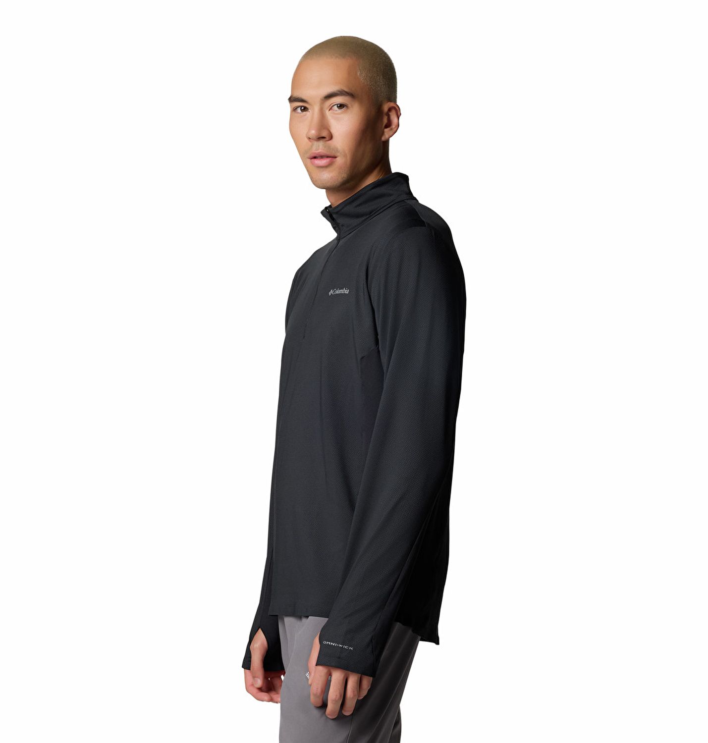 Three Pitch Half Zip Erkek Uzun Kollu Teknik Üst