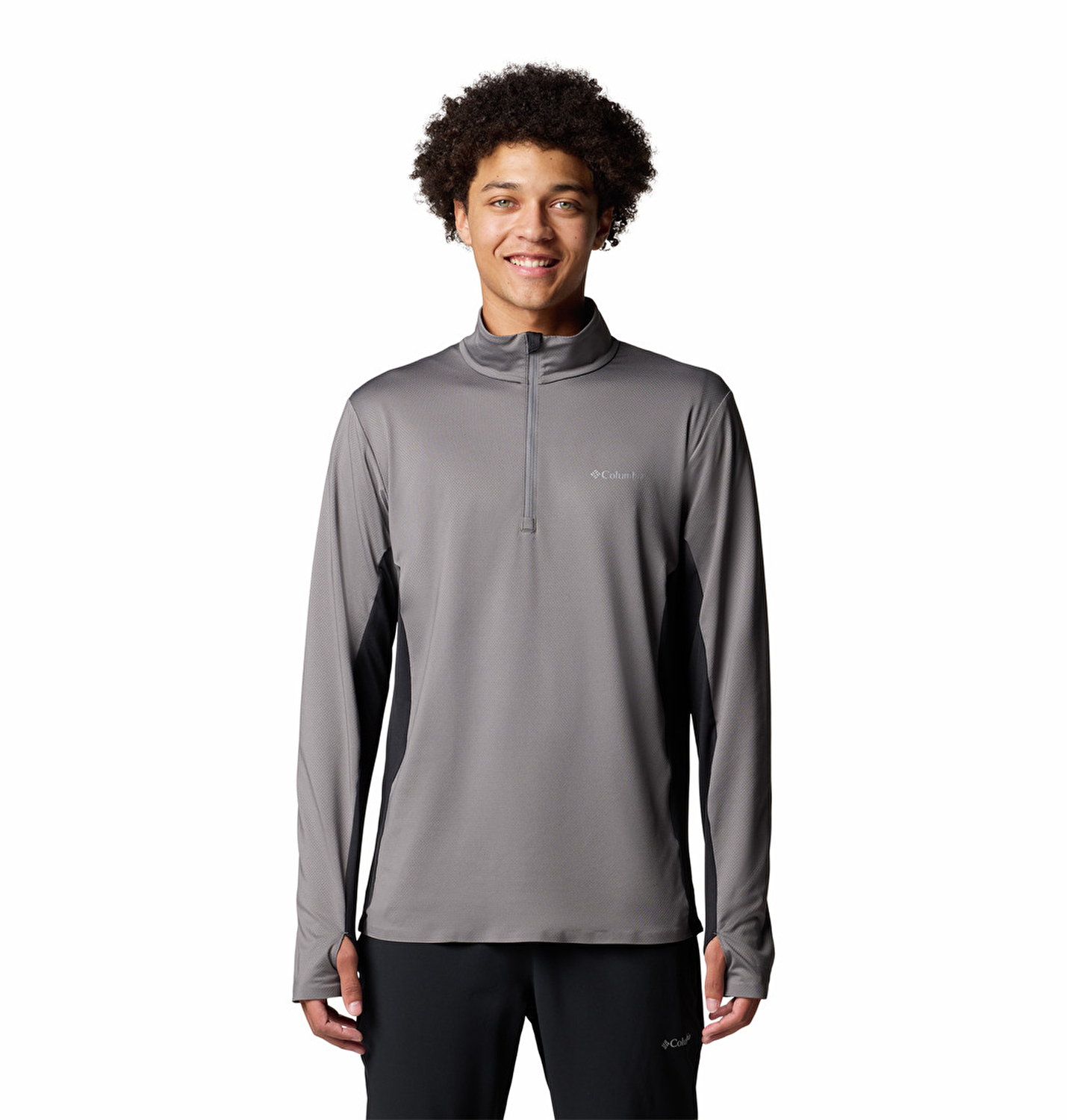 Three Pitch Half Zip Erkek Uzun Kollu Teknik Üst