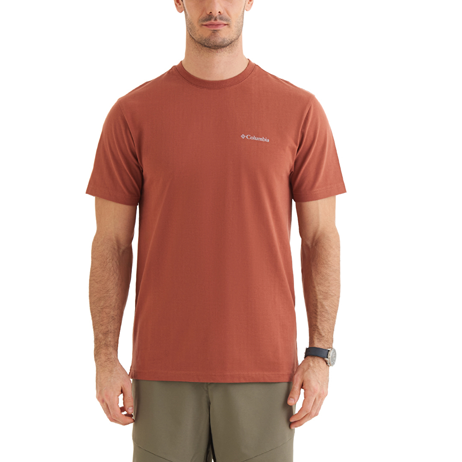 CSC M Basic Logo Brushed Erkek Kısa Kollu T-Shirt