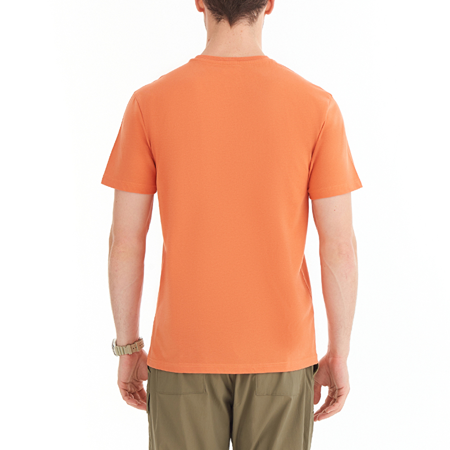 CSC M Basic Logo Brushed Erkek Kısa Kollu T-Shirt