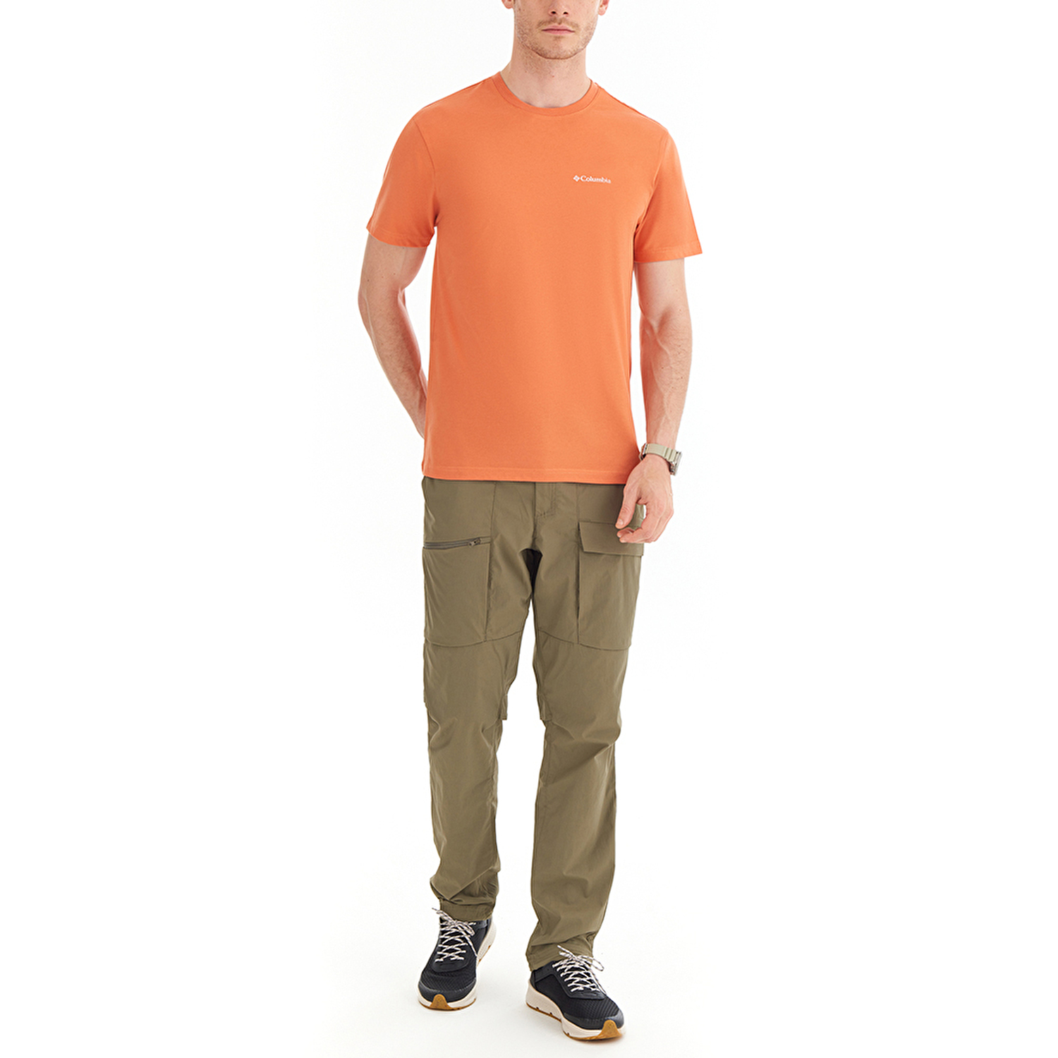 CSC M Basic Logo Brushed Erkek Kısa Kollu T-Shirt
