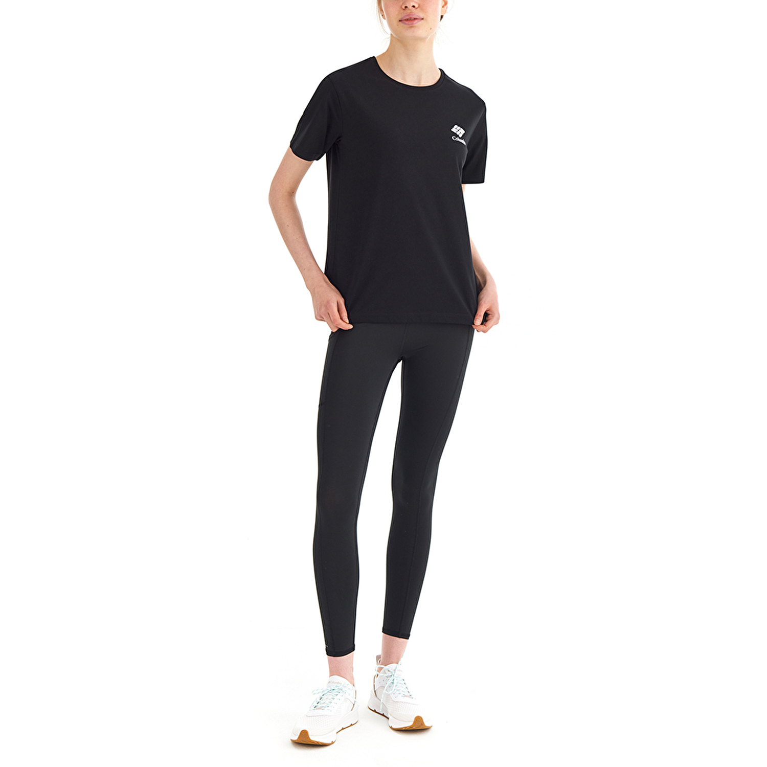 CSC Stacked Mini Gem Logo Kadın Kısa Kollu T-Shirt