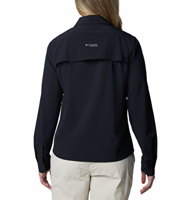 Summit Valley Woven Kadın Siyah Uzun Kollu Gömlek