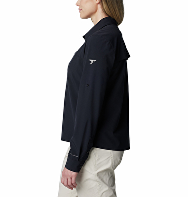 Summit Valley Woven Kadın Siyah Uzun Kollu Gömlek