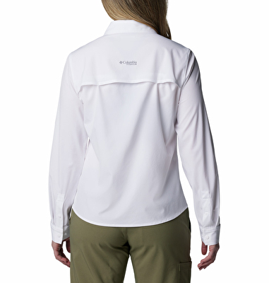 Summit Valley Woven Kadın Beyaz Uzun Kollu Gömlek