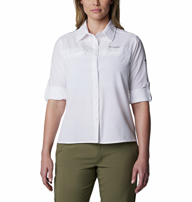 Summit Valley Woven Kadın Beyaz Uzun Kollu Gömlek