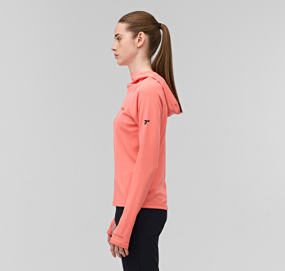 Summit Valley Kapüşonlu Kadın Teknik Uzun Kollu T-Shirt