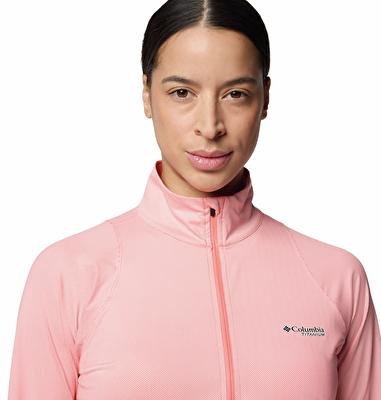 Summit Valley Yarım Fermuarlı Kadın Teknik Uzun Kollu T-Shirt