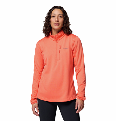 Essential Hike Grid Yarım Fermuarlı Kadın Polar Üst