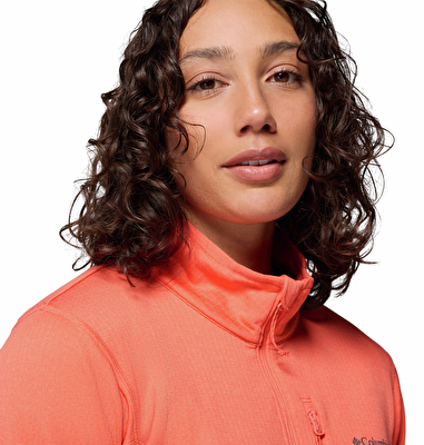 Essential Hike Grid Yarım Fermuarlı Kadın Polar Üst