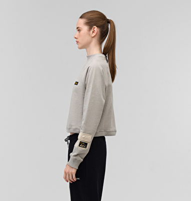 High Cascades Crop French Terry Kadın Sweatshirt