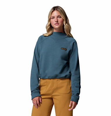 High Cascades Crop French Terry Kadın Sweatshirt