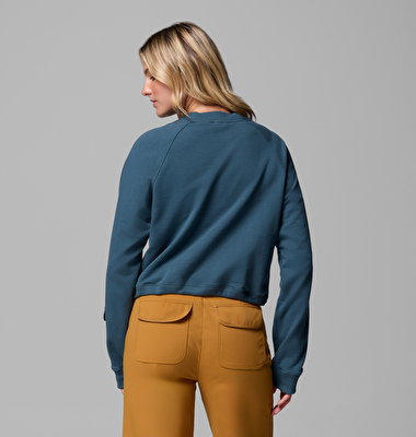 High Cascades Crop French Terry Kadın Sweatshirt