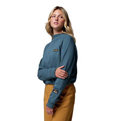 High Cascades Crop French Terry Kadın Sweatshirt