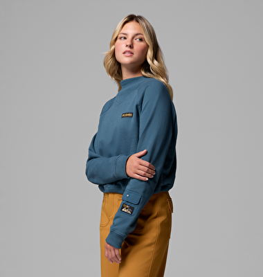 High Cascades Crop French Terry Kadın Sweatshirt