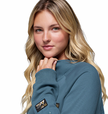 High Cascades Crop French Terry Kadın Sweatshirt