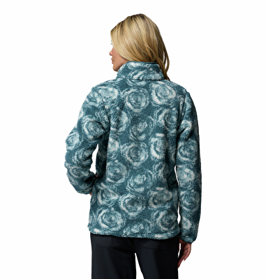 West Bend Print Tam Fermuarlı II Kadın Polar Üst