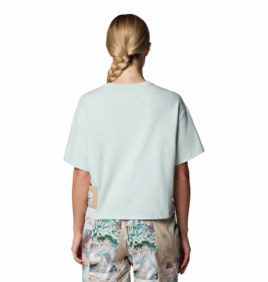 Cove Beach Cropped Pocket Kadın Teknik Kısa Kollu T-Shirt