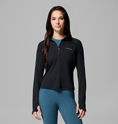 Stealth Spring Yarım Fermuarlı Kadın Teknik Uzun Kollu T-Shirt