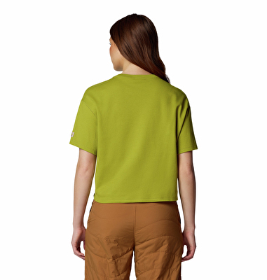 Wallowa Cropped Graphic Kadın Teknik Kısa Kollu T-Shirt
