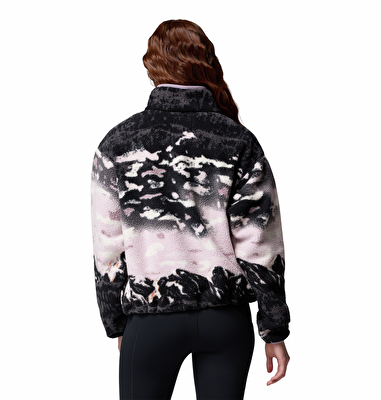 Helvetia II Printed Cropped Half Snap Kadın Polar Üst