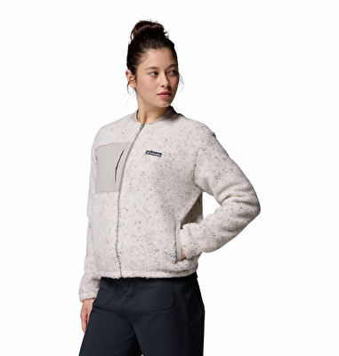 Stellar Path Bomber Tam Fermuarlı Kadın Polar Üst