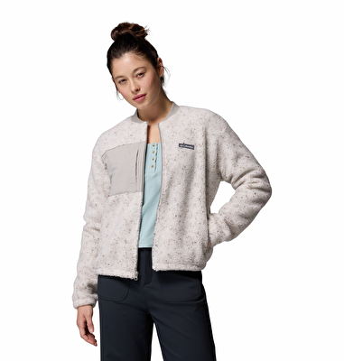 Stellar Path Bomber Tam Fermuarlı Kadın Polar Üst