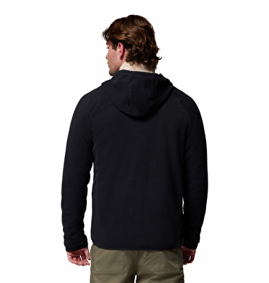 Fast Trek Overlay Kapüşonlu Tam Fermuarlı Erkek Polar Üst