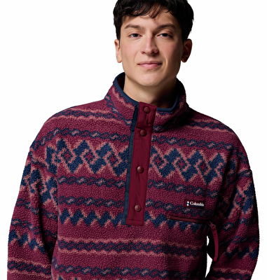 Helvetia II Printed Half Snap Erkek Polar Üst