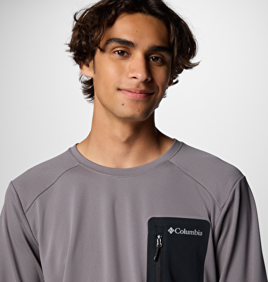 Columbia Tech Knit Crew Erkek Teknik Uzun Kollu T-Shirt