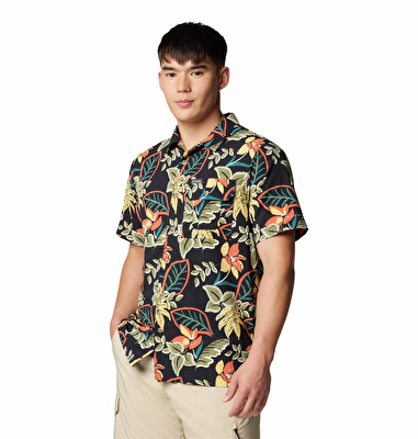 Tech Trail Utility Printed Woven Erkek Kısa Kollu Gömlek