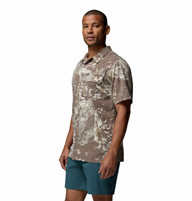 Tech Trail Utility Printed Woven Erkek Kısa Kollu Gömlek