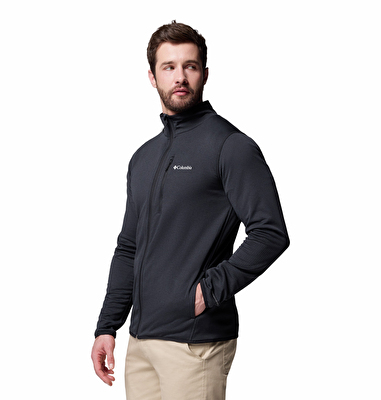 Essential Hike Grid Tam Fermuarlı Erkek Polar Üst