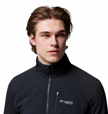 Columbia Erkek Siyah Arctic Crest Hybrid Tam Fermuarlı Softshell