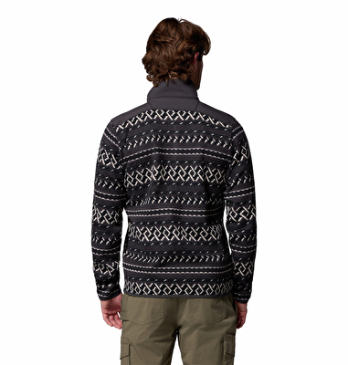 Sweater Weather Printed Yarım Fermuarlı II Erkek Polar Üst