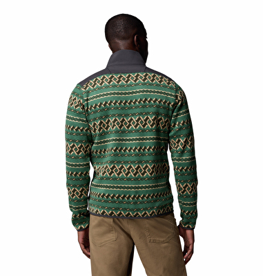 Sweater Weather Printed Yarım Fermuarlı II Erkek Polar Üst