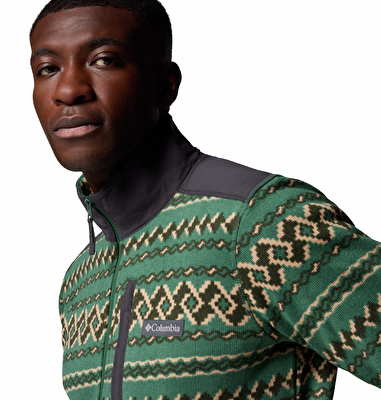 Sweater Weather Printed Yarım Fermuarlı II Erkek Polar Üst