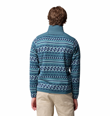 Sweater Weather Printed Yarım Fermuarlı II Erkek Polar Üst