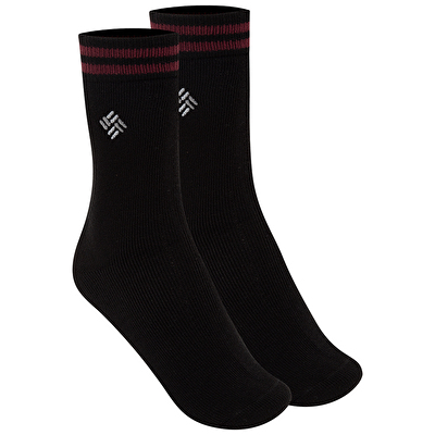 Lifestyle Thermal Crew Erkek Siyah 2'li Uzun Çorap