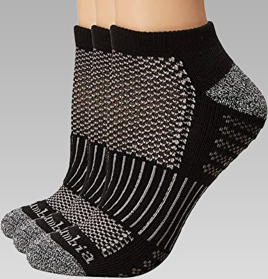Athletic Fashion No-Show With Pique Footbed Kadın 6'lı Kısa Çorap