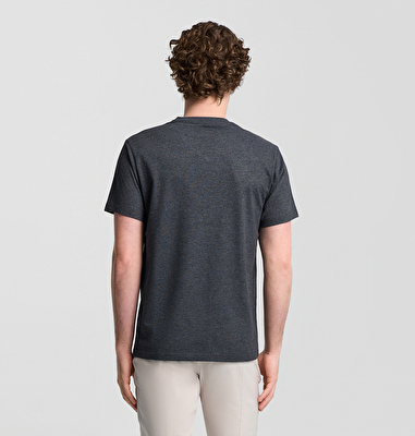 CSC M Basic SM Logo V Neck Erkek Kısa Kollu T-Shirt