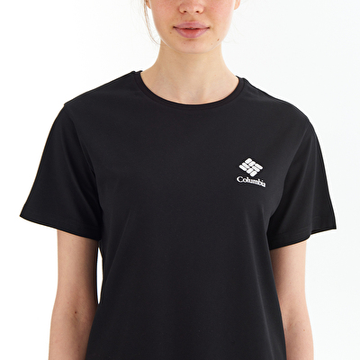 CSC Stacked Mini Gem Logo Kadın Kısa Kollu T-Shirt