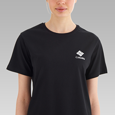 CSC Stacked Mini Gem Logo Kadın Kısa Kollu T-Shirt