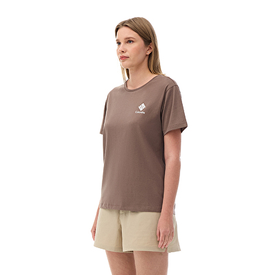 CSC Stacked Mini Gem Logo Kadın Kısa Kollu T-Shirt