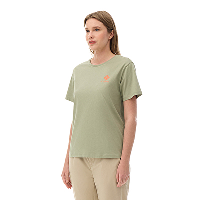 CSC Stacked Mini Gem Logo Kadın Kısa Kollu T-Shirt