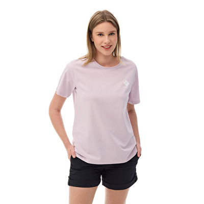 CSC Stacked Mini Gem Logo Kadın Kısa Kollu T-Shirt