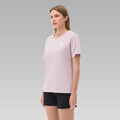 CSC Stacked Mini Gem Logo Kadın Kısa Kollu T-Shirt