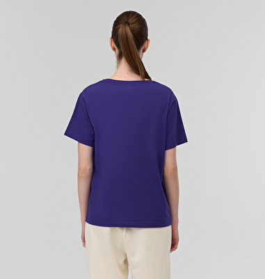 CSC Stacked Mini Gem Logo Kadın Kısa Kollu T-Shirt