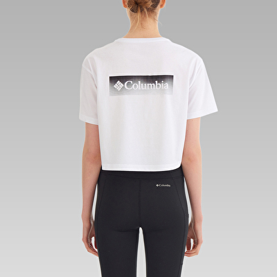 CSC Framed Halftone Logo Kadın Kısa Kollu T-Shirt